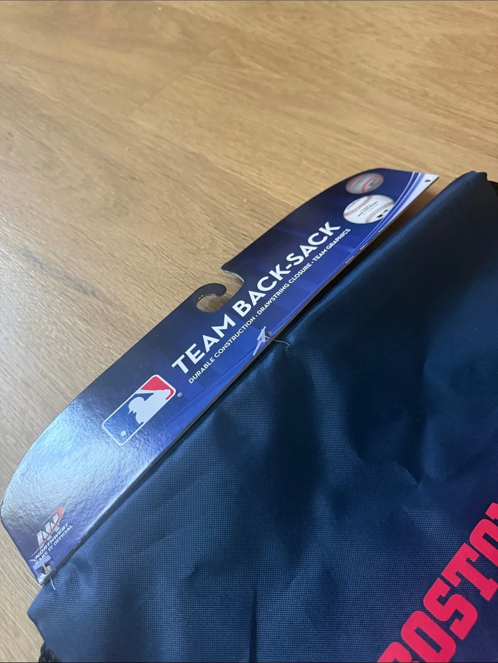 Red Sox Navy and Red Drawstring Backpack NEW!
